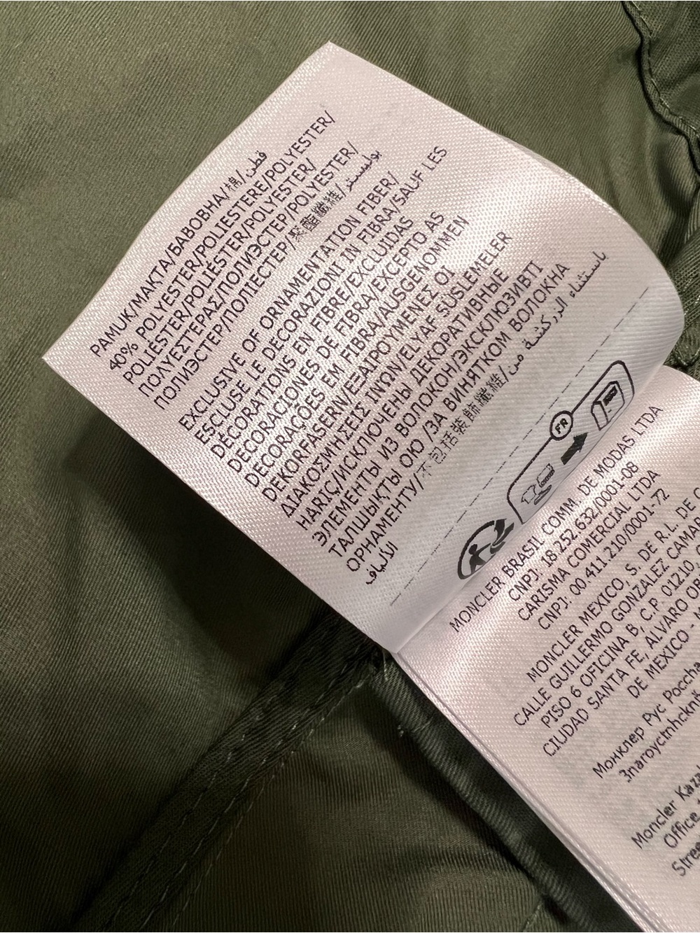 Moncler Hooded Jacket Women Medium 2 Military LLO concealed Field Cargo $1690 - Picture 13 of 16
